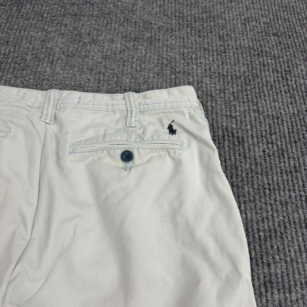 Polo Ralph Lauren Chino Shorts Mens 31 Light Blue Cotton Relaxed Casual Preppy